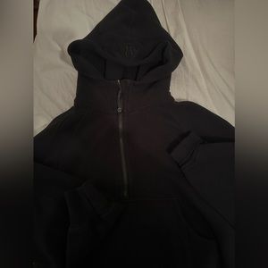 scuba oversized half zip hoodie